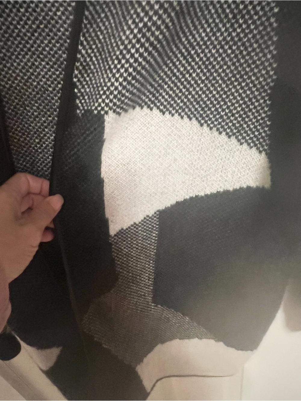 Nordstrom Collection 100% Cashmere Long Cardigan with leather trim - Picture 4 of 7